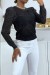 Pull jacquard noir fil doré | 7,96 $ | OKKO MODE