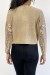 Pull court rose poudrée  pailleté en maille fluide et tendance col rond | 10,08 € | OKKO MODE