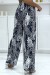 Pantalón palazzo estampado hojas marino - 55 caracteres | 6,69 $ | OKKO MODE