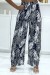 Pantalón palazzo estampado hojas marino - 55 caracteres | 6,69 $ | OKKO MODE
