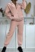 Conjunto 3 piezas doudoune sin mangas rosa con sudadera y pantalón | 37,80 € | OKKO MODE