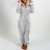Combinaison salopette à jambes larges femmes, fermeture éclair et pyjama chaud vintage | 29,22 $ | OKKO MODE