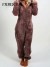 Damen Overall mit Kapuze, elegante Winter-Latzhose 2024 | 28,27 $ | OKKO MODE