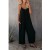 Combinaison froncée avec bretelles spaghetti réglables pour femme, tenue d'été décontractée parfaite, jambe large fluide, design | 19,50 $ | OKKO MODE