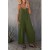 Combinaison froncée avec bretelles spaghetti réglables pour femme, tenue d'été décontractée parfaite, jambe large fluide, design | 19,50 $ | OKKO MODE
