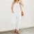 Combinaison en fibre confortable pour femme, monochromatique, jambe large, bavoir décontracté, bouton, été | 23,40 $ | OKKO MODE