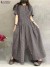 Salopette à jambes larges à carreaux pour femmes, manches courtes, taille plissée, col rond, adt, combinaisons vichy déco | 22,67 $ | OKKO MODE