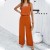 Ensemble Deux Pièces pour Femme, Pantalon à Jambes Larges, Col Carré, Solide, Collection Été 2025 | 51,94 $ | OKKO MODE