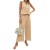 Ensemble 2 pièces pour femmes, vêtement d'été, couleur unie, col en v, boutons, neuvième pantalon, élégant | 45,29 $ | OKKO MODE