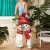 Combinaison de Noël imprimé bonhomme de neige pour femme, jambe large décontractée avec poches, barboteuses à fibres, combinaiso | $20.47 | OKKO MODE