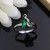 Ensemble de bijoux argent 925 femmes - émeraude verte et cristal blanc | 27,04 $ | OKKO MODE