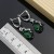 Ensemble de bijoux argent 925 femmes - émeraude verte et cristal blanc | 27,04 $ | OKKO MODE