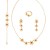 Ensemble de bijoux à fleurs africaines pour femmes - Colliers et boucles d'oreilles | 18,52 $ | OKKO MODE