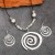 Ensemble de bijoux bohème, boucles d'oreilles et collier en spirale rétro | $4.33 | OKKO MODE