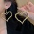 Ensemble de bijoux en forme de cœur irrégulier pour femme, collier et boucles d'oreilles exagérés | 3,24 $ | OKKO MODE
