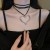Ensemble de bijoux en forme de cœur irrégulier pour femme, collier et boucles d'oreilles exagérés | 3,24 $ | OKKO MODE