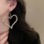 Ensemble de bijoux en forme de cœur irrégulier pour femme, collier et boucles d'oreilles exagérés | 3,24 $ | OKKO MODE