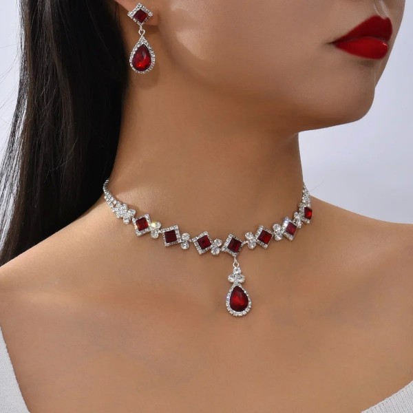 Ensemble bijoux gouttelettes géométriques pour femmes