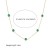 Ensemble de bijoux femme : collier doré et boucles turquoise | 2,16 $ | OKKO MODE