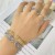 Luxuriöses Schmuckset für Frauen, eleganter Ring und Armband für Hochzeit in Dubai. | 2,12 $ | OKKO MODE