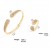 Luxuriöses Schmuckset für Frauen, eleganter Ring und Armband für Hochzeit in Dubai. | 2,12 $ | OKKO MODE