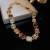 Ensemble collier et boucles d'oreilles géométriques incrustés de biscuits pour femmes | $2.17 | OKKO MODE