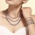 Bracelet plaqué or incrusté pour hommes et femmes, collier en acier inoxydable multicolore tennis JOCoal | 3,31 $ | OKKO MODE