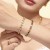 Bracelet plaqué or incrusté pour hommes et femmes, collier en acier inoxydable multicolore tennis JOCoal | 3,31 $ | OKKO MODE