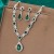 Ensemble collier et boucles d'oreilles en cristal pour femmes - Accessoires soirée mariage | 2,14 $ | OKKO MODE