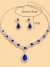 Ensemble collier et boucles d'oreilles en cristal pour femmes - Accessoires soirée mariage | 2,14 $ | OKKO MODE