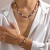 Ensemble collier et bracelet en perles de bois rustiques pour hommes, style vintage africain tribal | 2,00 € | OKKO MODE