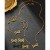 Ensemble de bijoux acier inoxydable femme, design arc mode 4 pièces | 1,96 € | OKKO MODE
