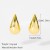 Ensemble de bijoux en acier inoxydable pour femme, gouttes d'eau brillantes | €2.50 | OKKO MODE