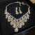 Ensembles de bijoux en biscuits incrustés pour femmes, pendentif mode et boucles d'oreilles pendantes | 2,16 $ | OKKO MODE