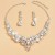 Ensemble de bijoux en cristal pour mariage - Colliers et boucles d'oreilles femme | 2,14 $ | OKKO MODE