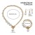 Ensemble de Perles Géométriques Rétro, Collier Bracelet Boucles d'Oreilles Pendentif OT Trempé Nouveau 3 Pièces | €3.59 | OKKO MODE