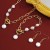 Ensemble de Perles Géométriques Rétro, Collier Bracelet Boucles d'Oreilles Pendentif OT Trempé Nouveau 3 Pièces | €3.59 | OKKO MODE
