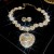 Ensemble de bijoux coeur en biscuits pour femme | 2,14 $ | OKKO MODE