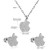 Ensemble de Colliers et Boucles d'Oreilles Pendentifs en Forme de Pomme pour Patients, Bijoux Acier Inoxydable | 2,17 $ | OKKO MODE