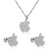 Ensemble de Colliers et Boucles d'Oreilles Pendentifs en Forme de Pomme pour Patients, Bijoux Acier Inoxydable | 2,17 $ | OKKO MODE