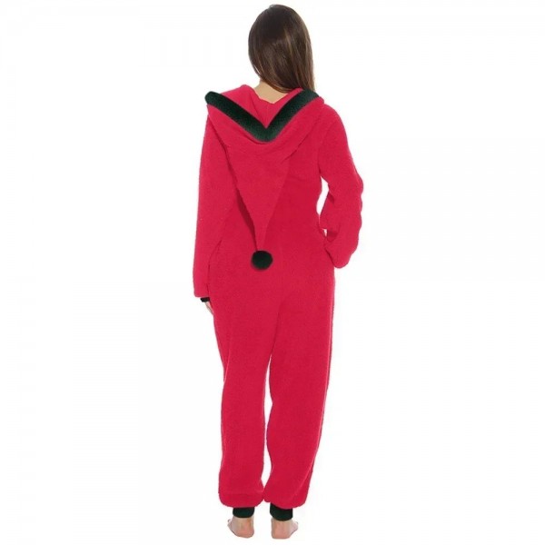 Pyjama Thermique à Capuche pour Femme, Combinaison Fermeture Éclair|9,89 €|OKKO MODE