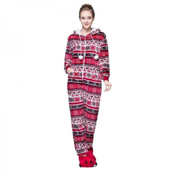 Combinaison Pyjama Chaude Femme Fille Noël Salopette|26,99 €|OKKO MODE