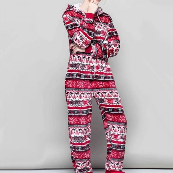 Combinaison Pyjama Chaude Femme Fille Noël Salopette|26,99 €|OKKO MODE