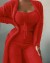 Ensemble de pyjamas en velours pour femmes, haut court pantalon long manteau 3 pièces doux et chaud | 20,49 $ | OKKO MODE