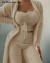 Ensemble de pyjamas en velours pour femmes, haut court pantalon long manteau 3 pièces doux et chaud | 20,49 $ | OKKO MODE