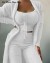 Ensemble de pyjamas en velours pour femmes, haut court pantalon long manteau 3 pièces doux et chaud | 20,49 $ | OKKO MODE