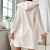 Pyjama en glouton blanc pour femme, robe à manches longues et short assorti | 17,22 $ | OKKO MODE