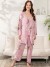 Ensemble de pyjama camisole et pantalon imprimé cuir chevelu 3 pièces pour femmes avec robe | 27,04 $ | OKKO MODE