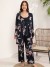 Ensemble de pyjama camisole et pantalon imprimé cuir chevelu 3 pièces pour femmes avec robe | 27,04 $ | OKKO MODE