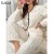 Ensemble de pyjamas d'hiver chauds pour femmes, vêtements de nuit moelleux en jacquard | 20,49 $ | OKKO MODE